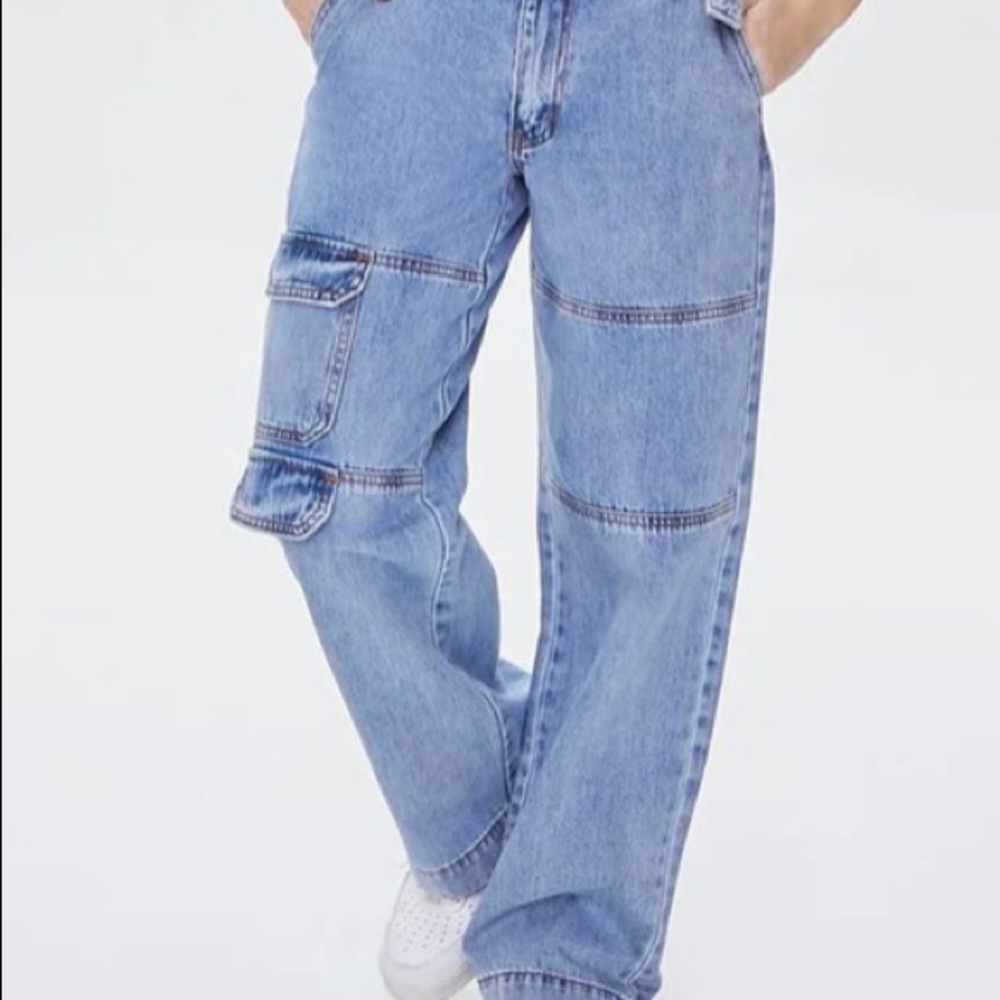 Forever 21 Women Cargo  Jeans Pants Size 30